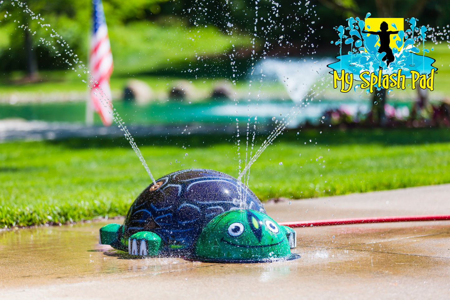 Small Turtle Mobile Water Play Features