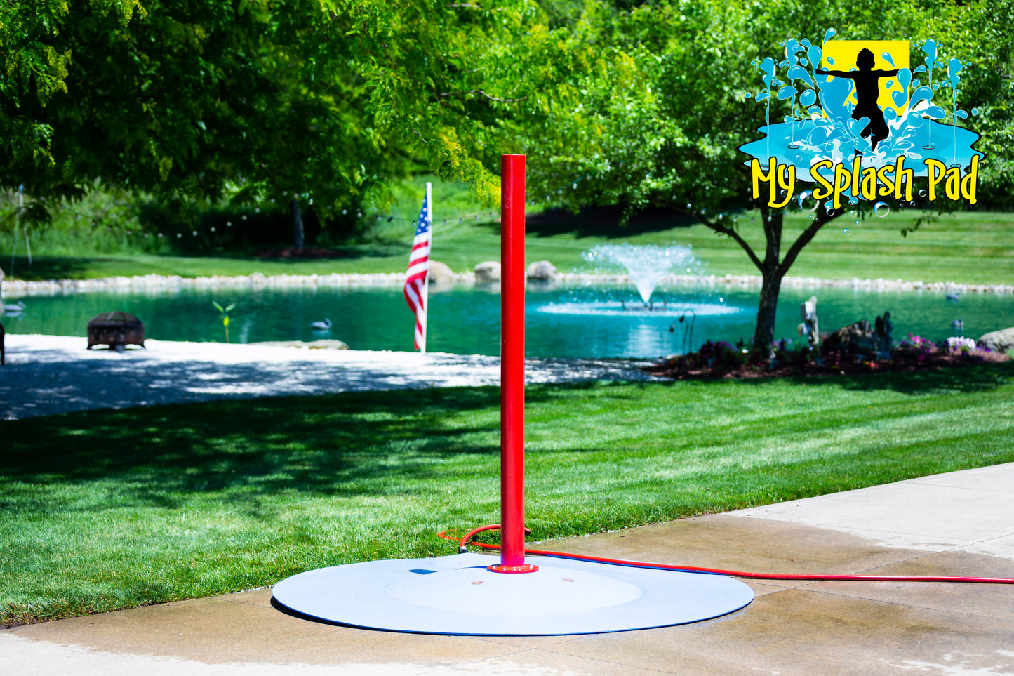 Tall Rain Stick Portable Splash Pad Water Play Feature