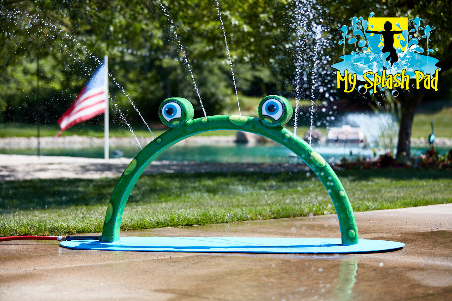 Mini Frog Arch Mobile Water Play Features