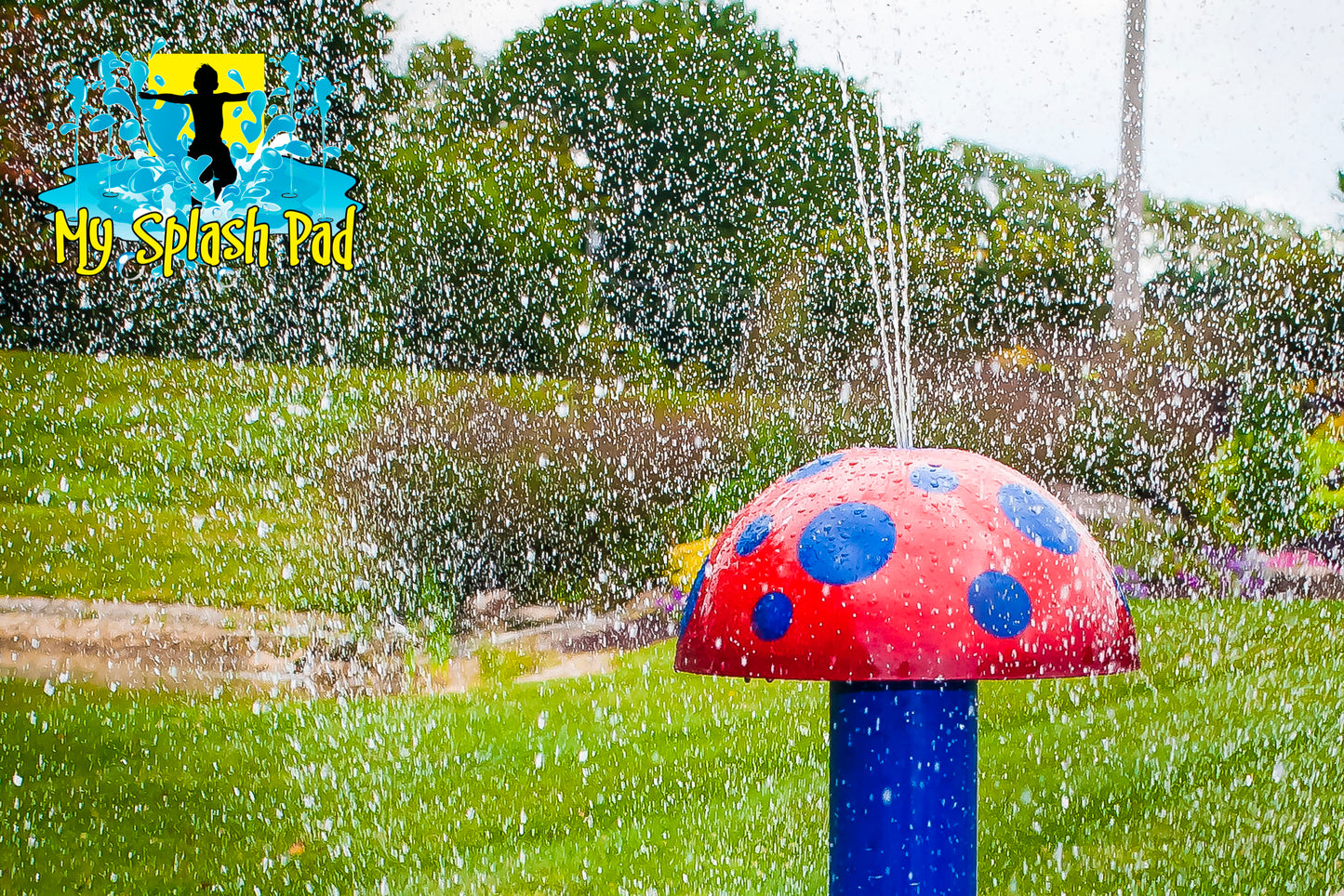 Mini Mushroom Portable Splash Pad Water Play Features