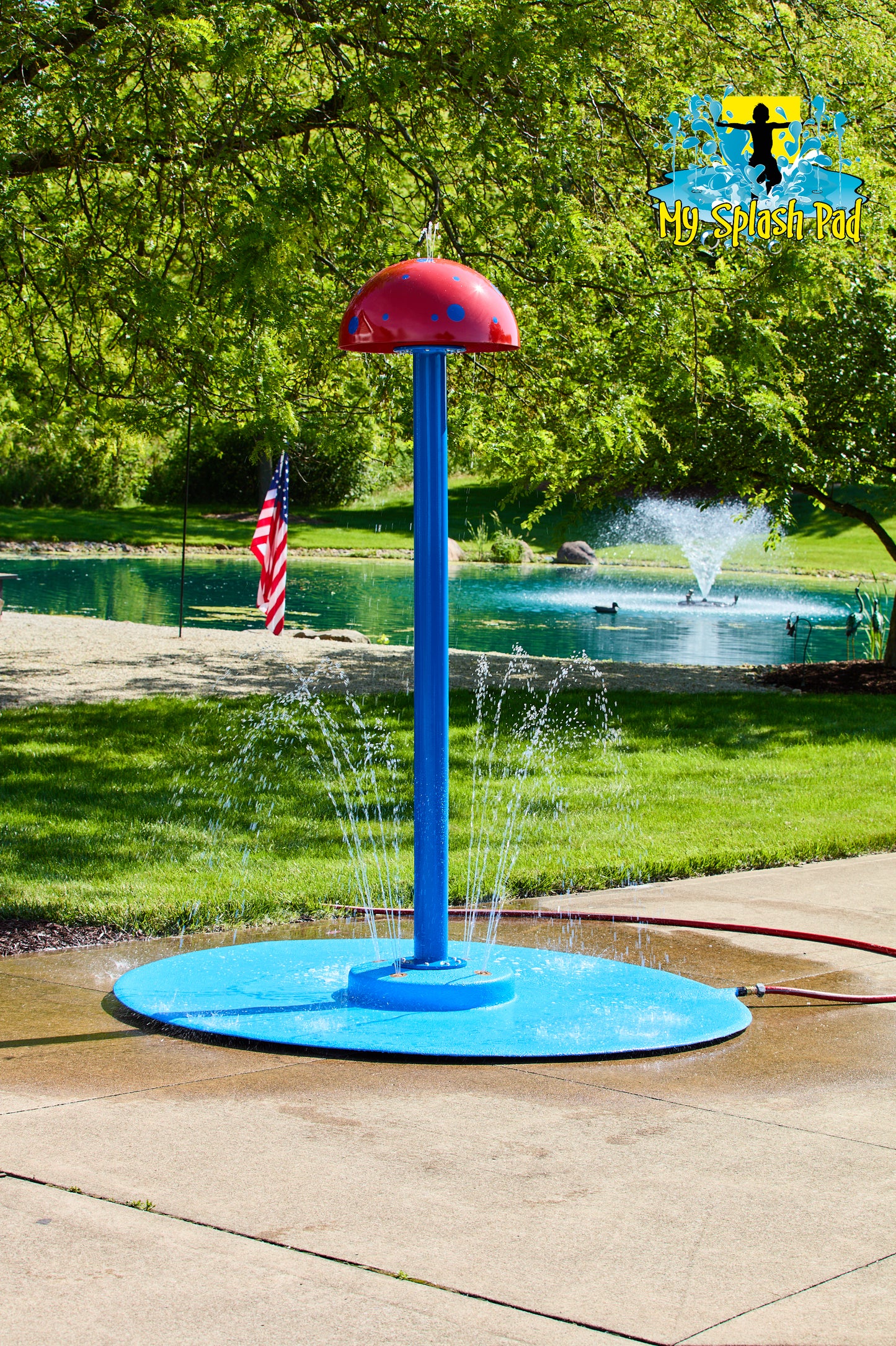 Mushroom Portable Splash Pad Water Play Feature