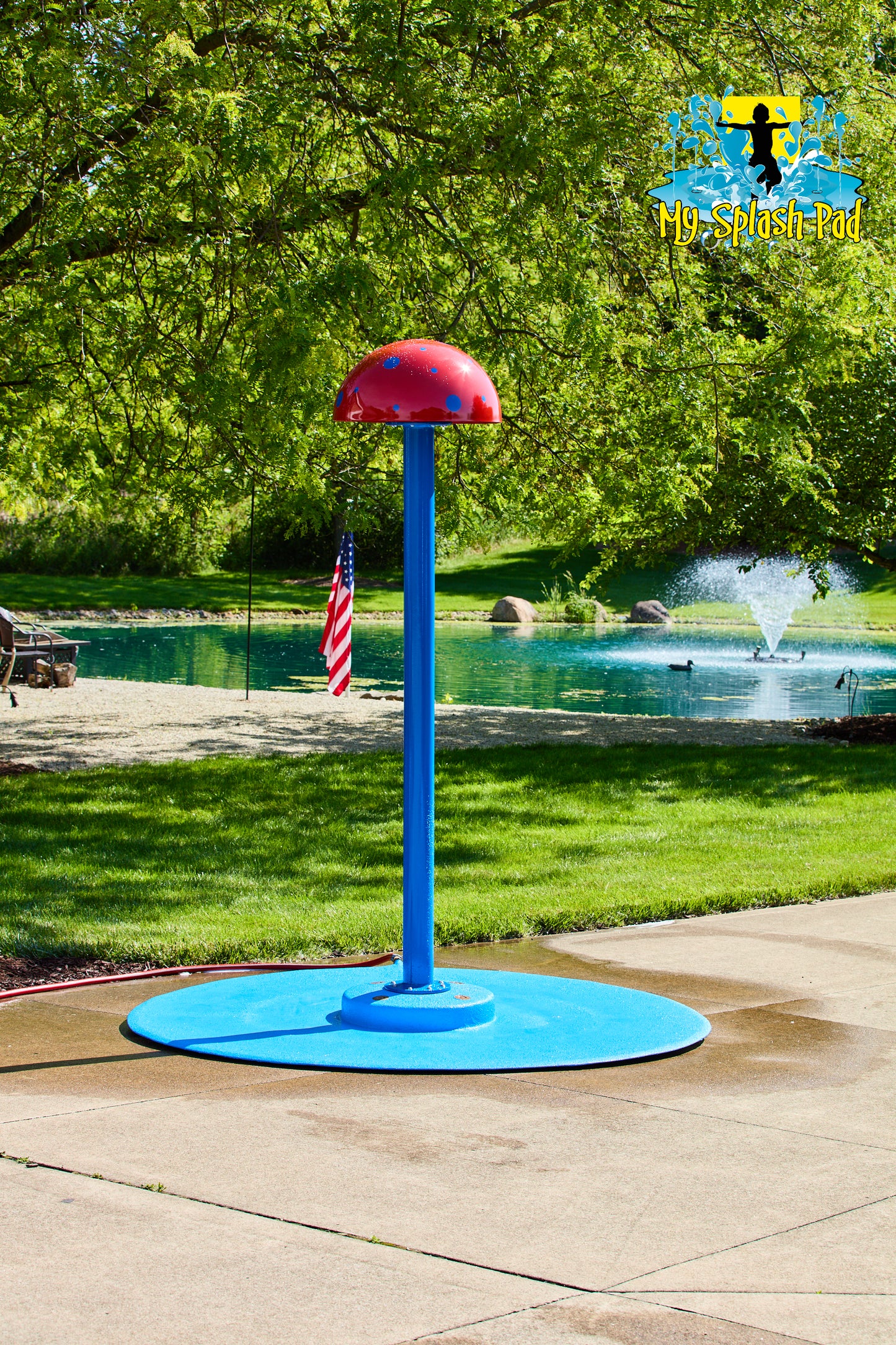 Mushroom Portable Splash Pad Water Play Feature