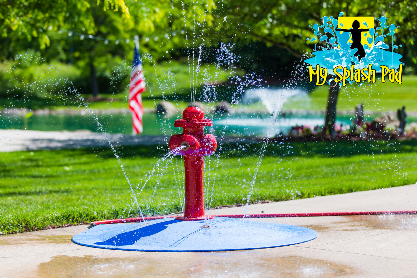 Fire Hydrant Portable Splash Pad Water Play Features
