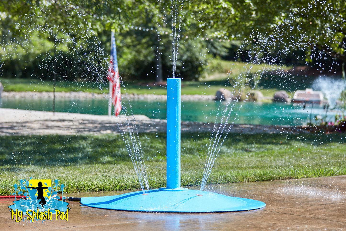 Small Rain Stick Portable Splash Pad Water Play Features